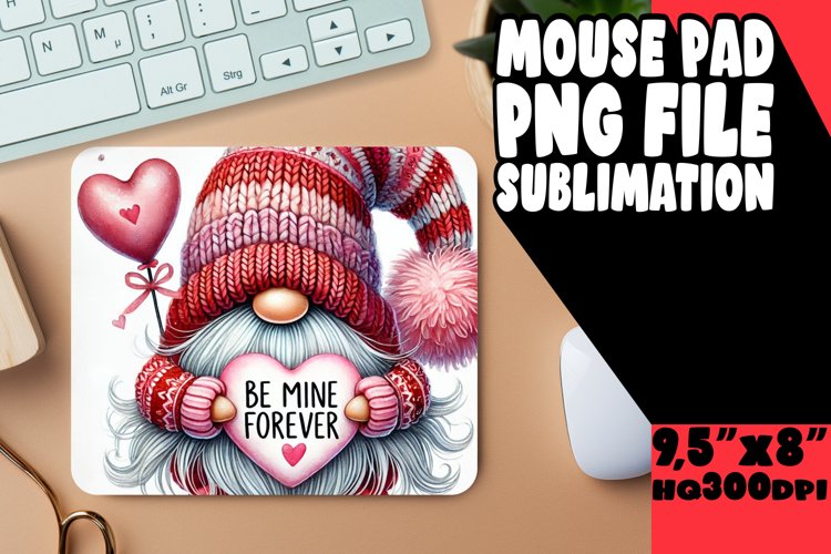 CHEERFUL mouse MAT Gift Inspiration, Gnomes example image 1
