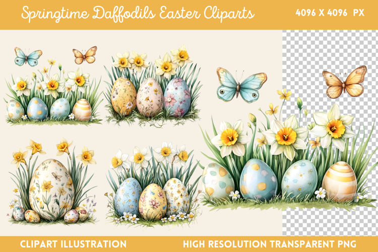 Daffodils Clipart Image 23