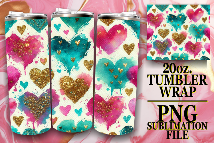 ENCHANTING JOY 20oz TUMBLER WRAP, Heart