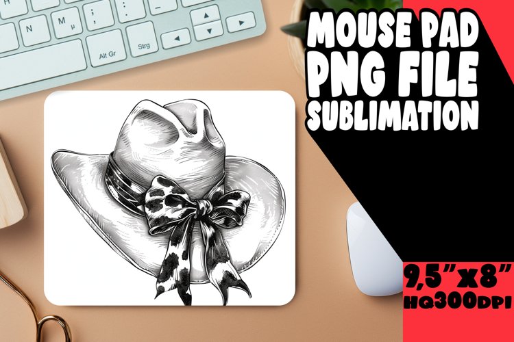 Floral Mousepad Sublimation Print PNG