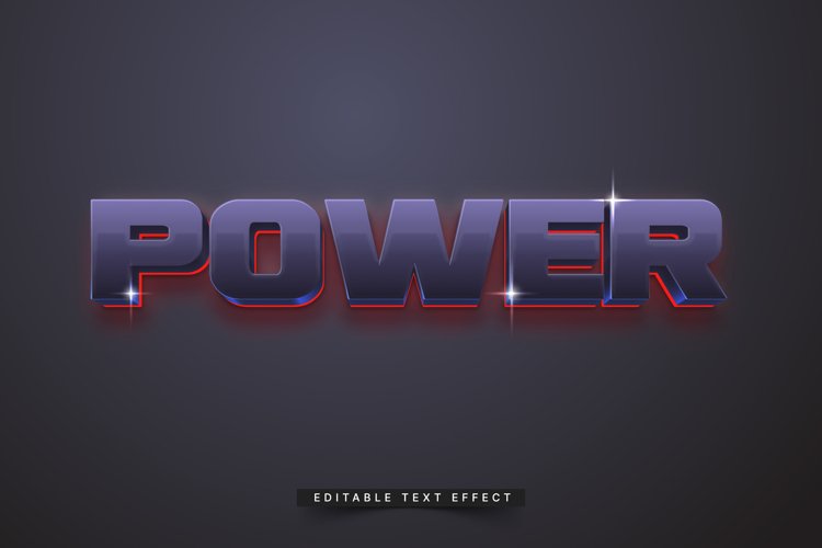 Editable Text Effect for Illustrator. Vector Graphic styles example image 1