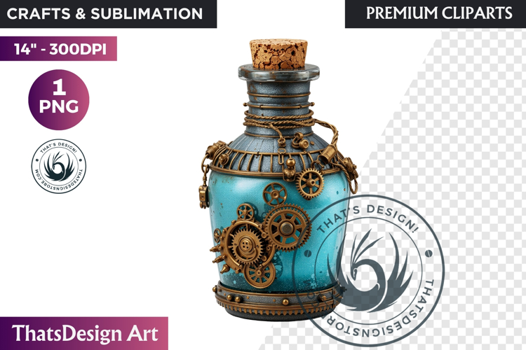Steampunk Winter Fantasy Sublimation Graphics PNG clipart