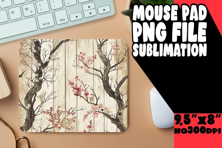 Blossom Bouquet: Spring Mouse Pad Sublimation