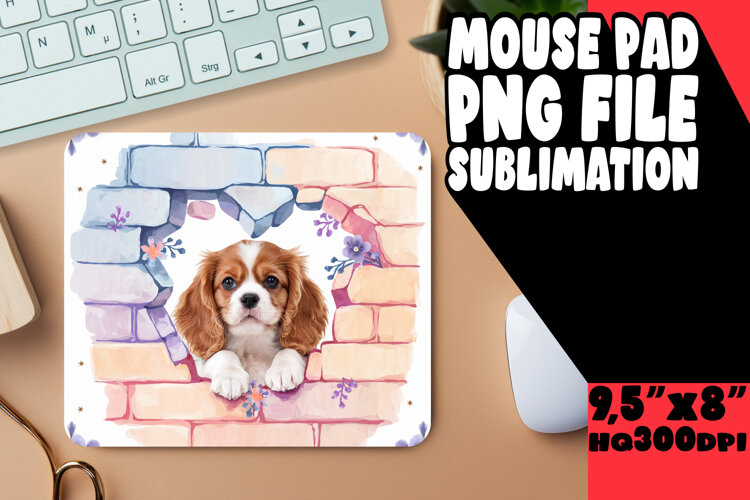 TIMELESS DESK PAD CLASSIC DESIGN, Cute Dog example image 1