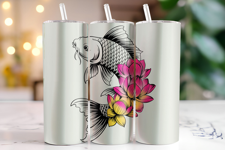 Fish Tumbler Wrap | Sublimation | Tumblers