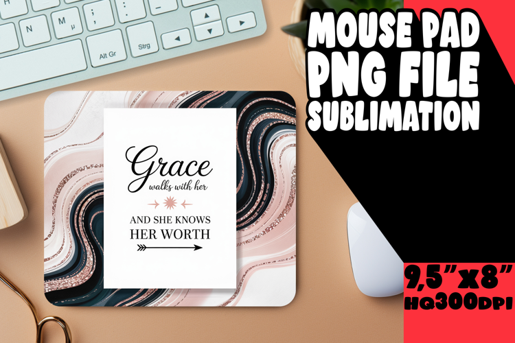 JOYFUL mouse MAT Playful Art, Religious