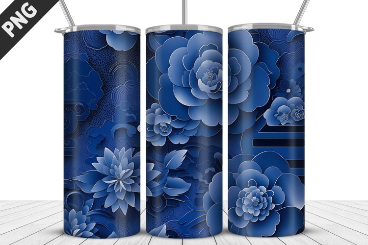 Flowers Tumbler Wrap | Sublimation Design | Tumble PNG