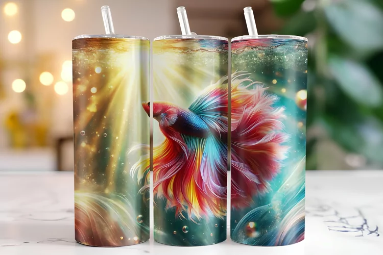 Fish Tumbler Wrap | Sublimation | Tumblers