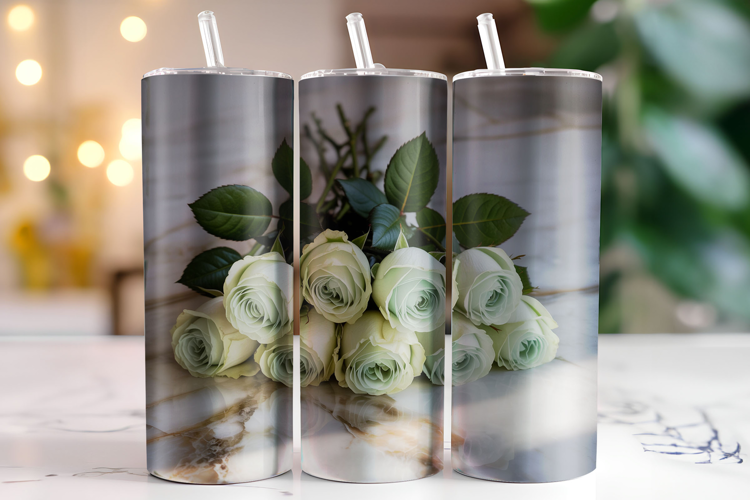Flowers Tumbler Wrap | Sublimation | Tumblers