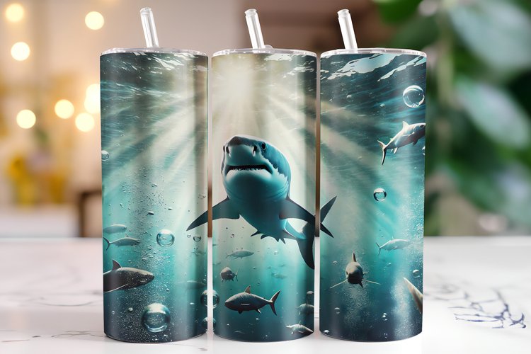 Shark Tumbler Wrap | Sublimation | Tumblers