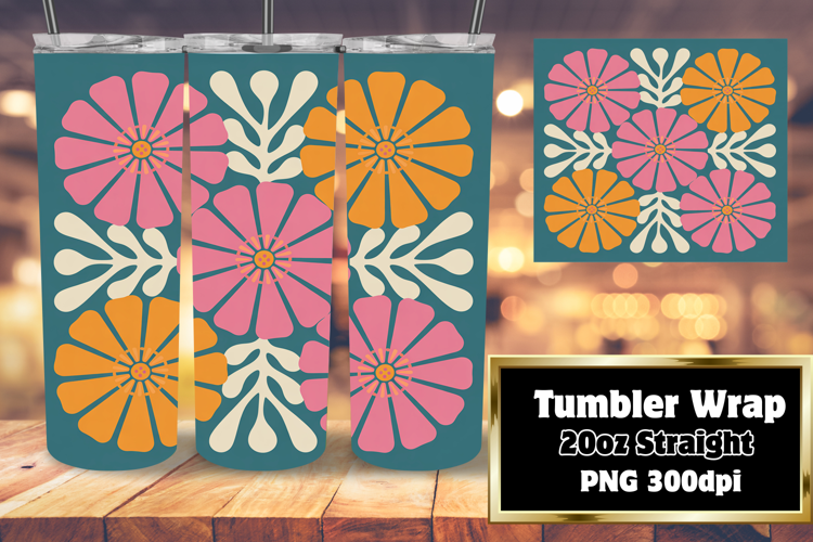 Unique 20oz Design for Sublimation , Flowers