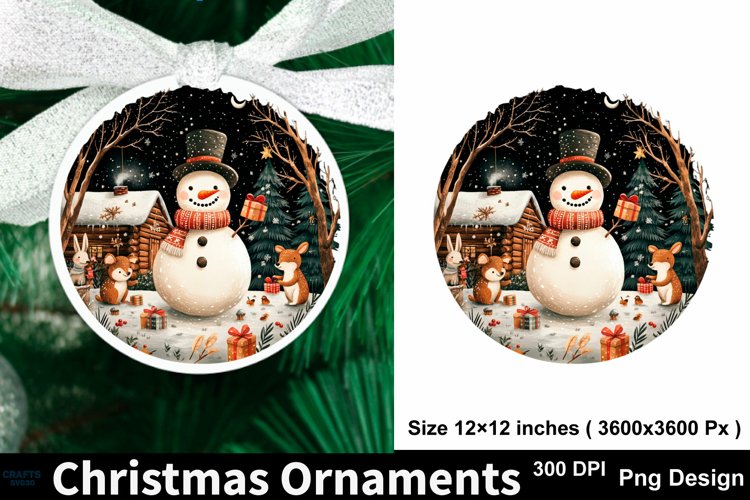 Round Christmas Ornament Svg Image 13
