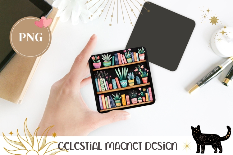 Cartoon Books Magnet, Cute Magnet Sublimation