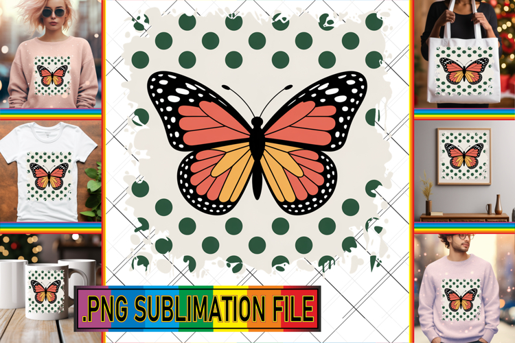 Fun TSHIRT Sublimation Designs, Butterfly