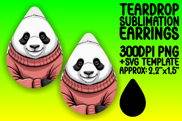 Sleek Teardrop Earrings Design PNG , Valenines Animals