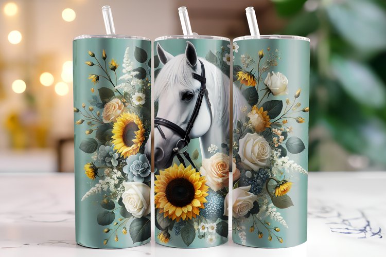 Horse Tumbler Wrap | Sublimation | Tumblers example image 1