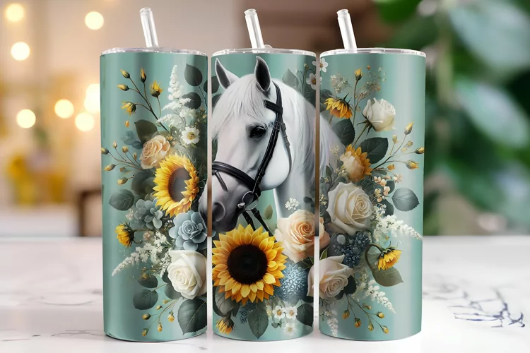 Horse Tumbler Wrap | Sublimation | Tumblers