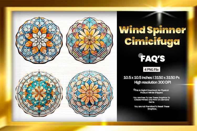 Cimicifuga Wind Spinner Sublimation - 04 Variations example image 1