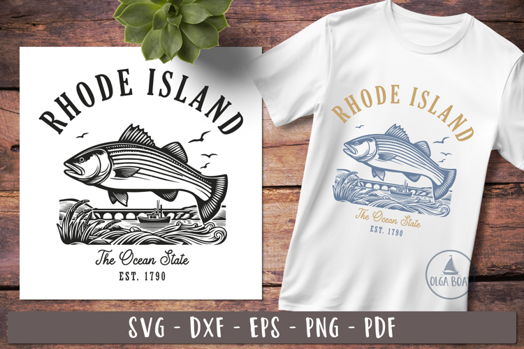 Rhode island svg | Vintage United states design