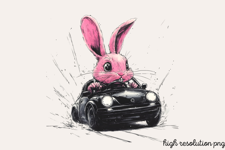 Pink Black Easter Clipart PNG