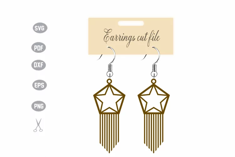 Earrings Template SVG