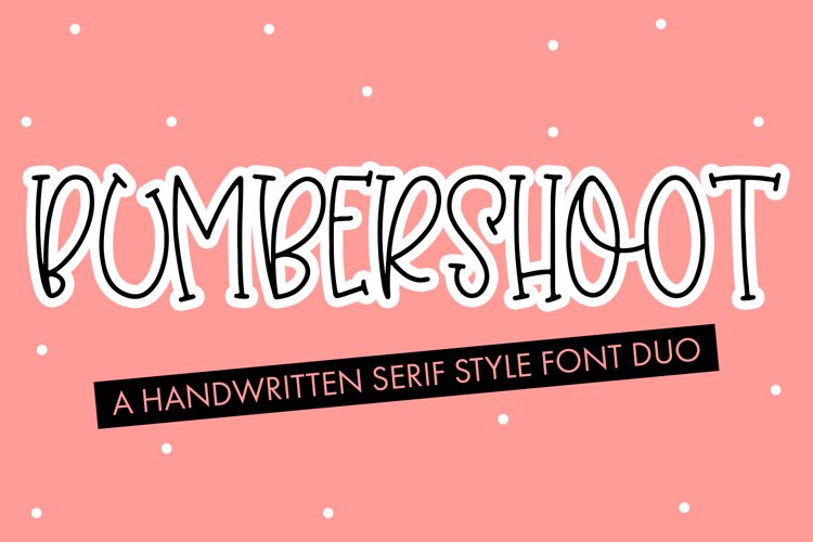 Bumbershoot - A Handwritten Serif Style Font Duo example image 1
