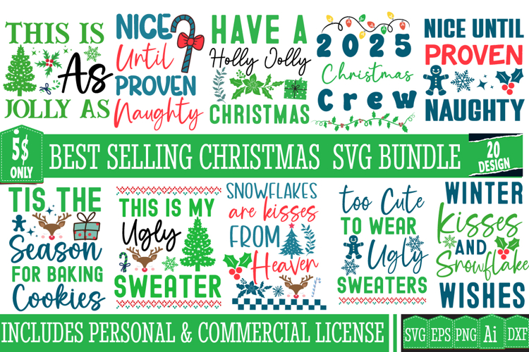 Christmas SVG Bundle | Christmas Ornaments SVG,Christmas SVG