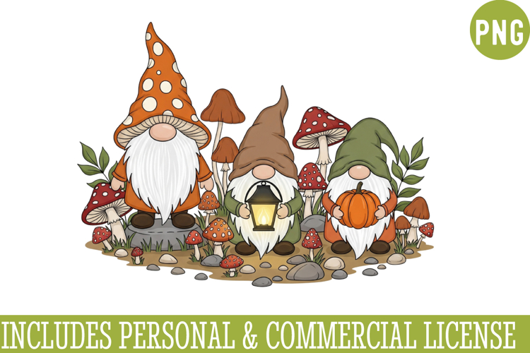 Fall Gnome Clipart PNG,Autumn Gnome vector ,Fall Gnome PNG