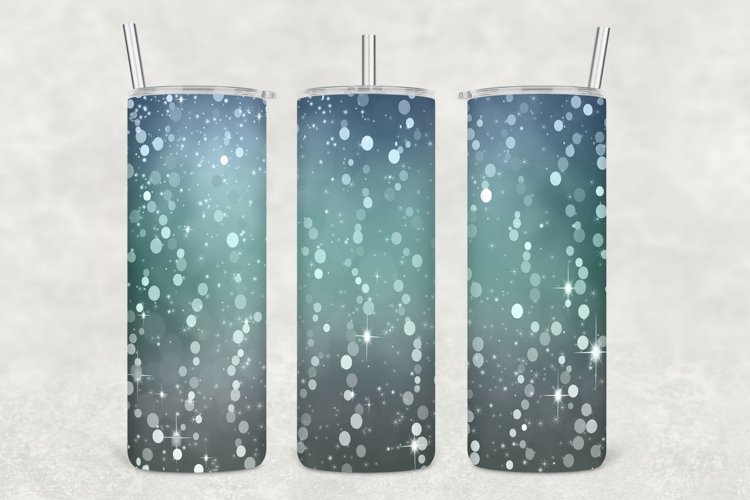 Glowing Glitter Sparkle Tumbler Wrap Sublimation