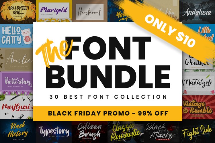 The Font Bundle - Black Friday Promo example image 1