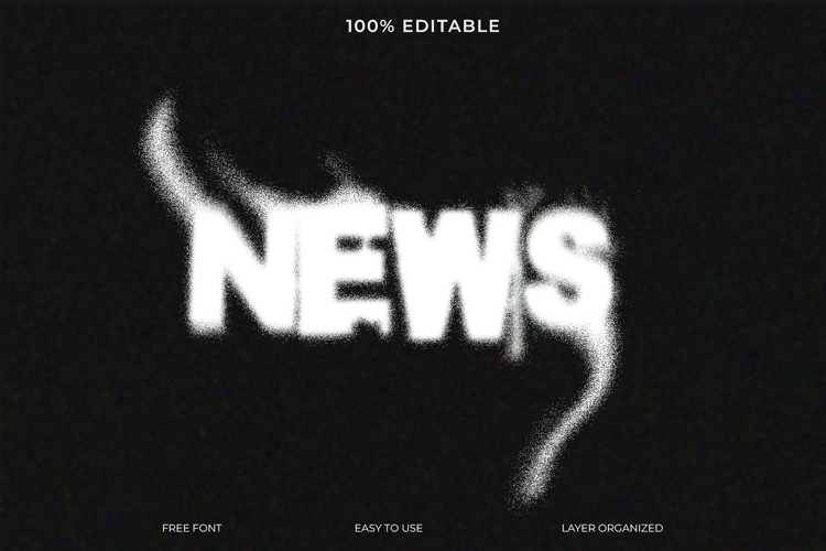 Distorted News Glitch Text Effect