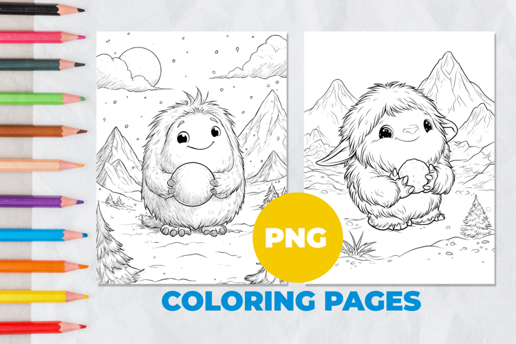 Yeti Coloring Pages | Coloring book