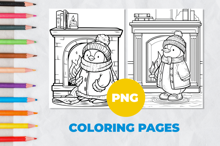 Cute penguin Coloring Pages | Coloring book