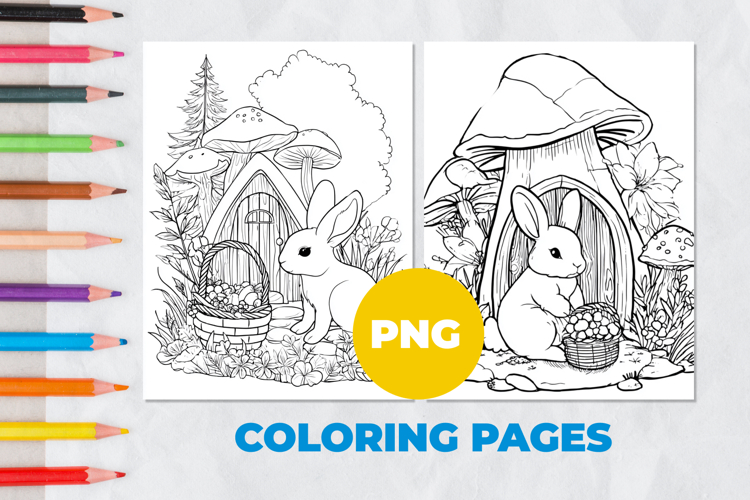 Fairytale hare Coloring Pages | Coloring book