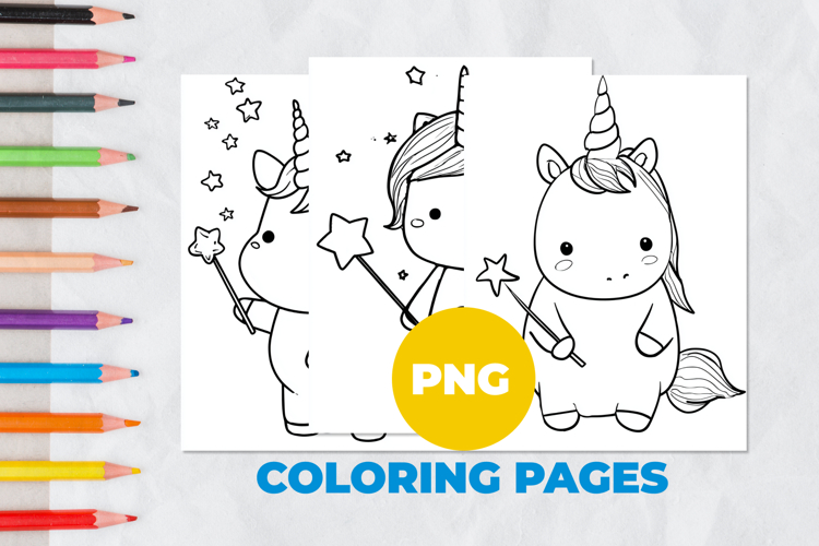 Cartoon unicorn Coloring Pages | Coloring book