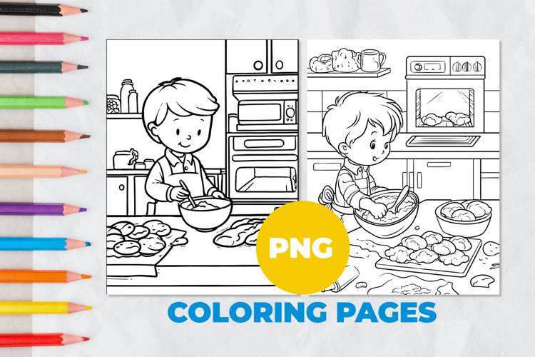 Kitchen Coloring Pages Image 23