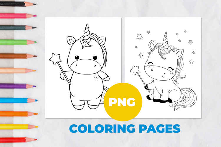Cartoon unicorn Coloring Pages | Coloring book