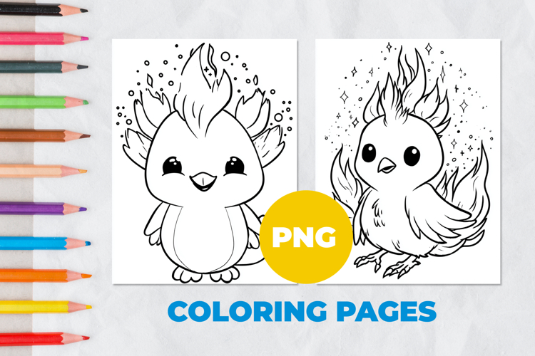 Phoenix bird Coloring Pages | Coloring book