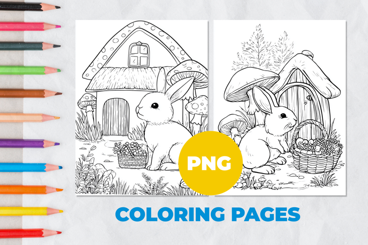 Fairytale hare Coloring Pages | Coloring book