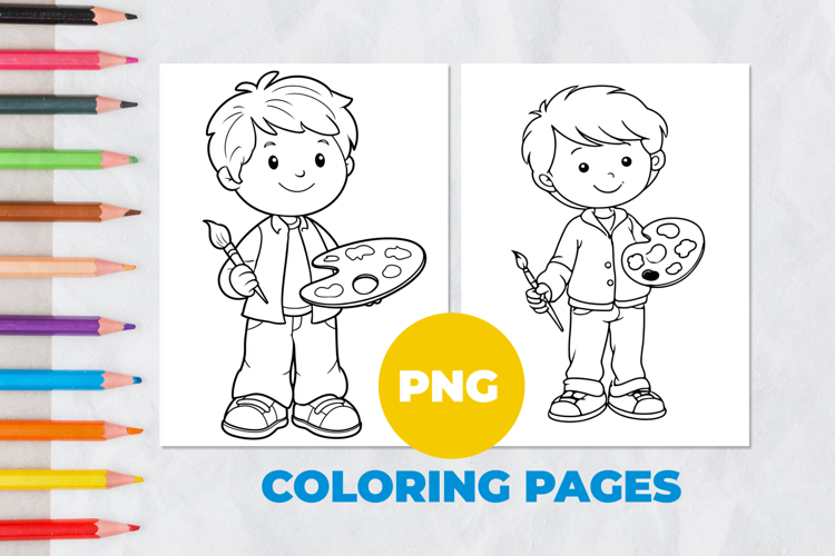 Profession artist Coloring Pages | Coloring book