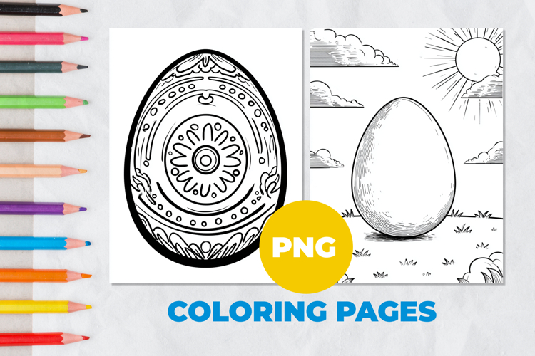 Easter egg Coloring Page | Coloring book