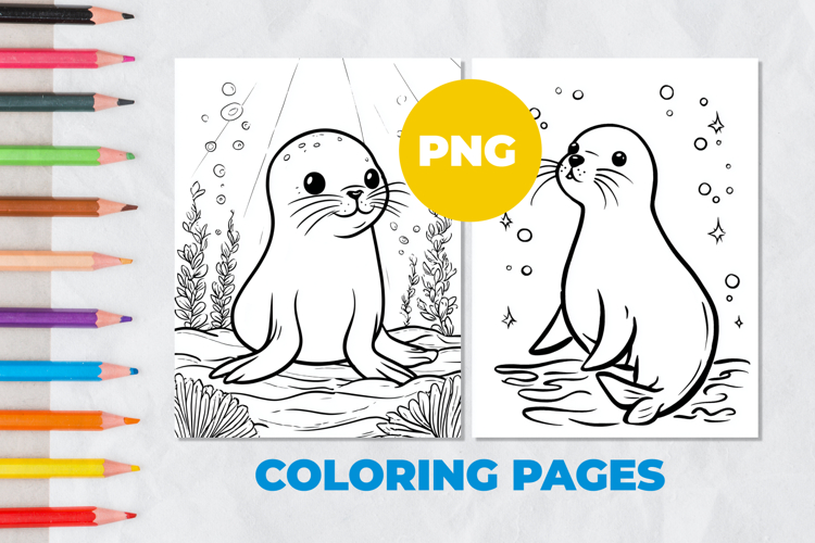 Seal Coloring Page | Coloring book