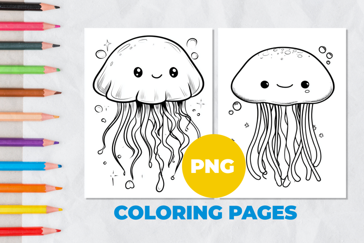 Jellyfish Coloring Page | Coloring book