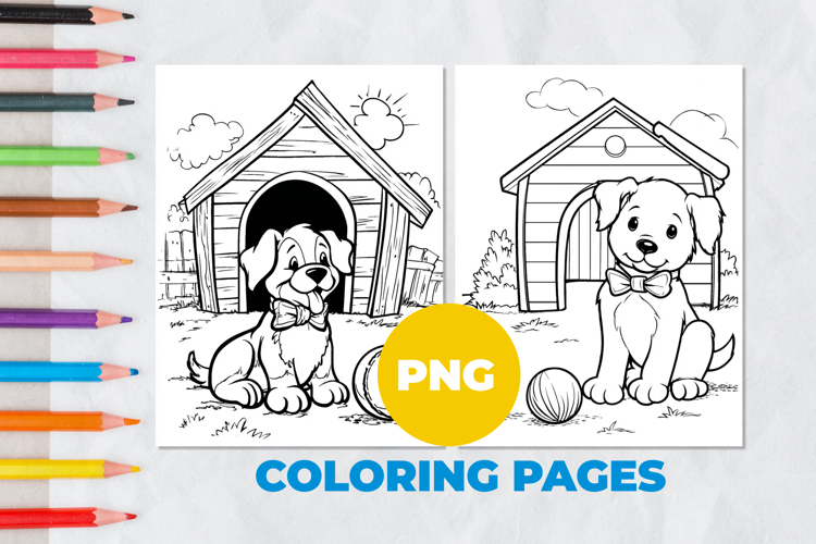 Dog pet Coloring Pages | Coloring book