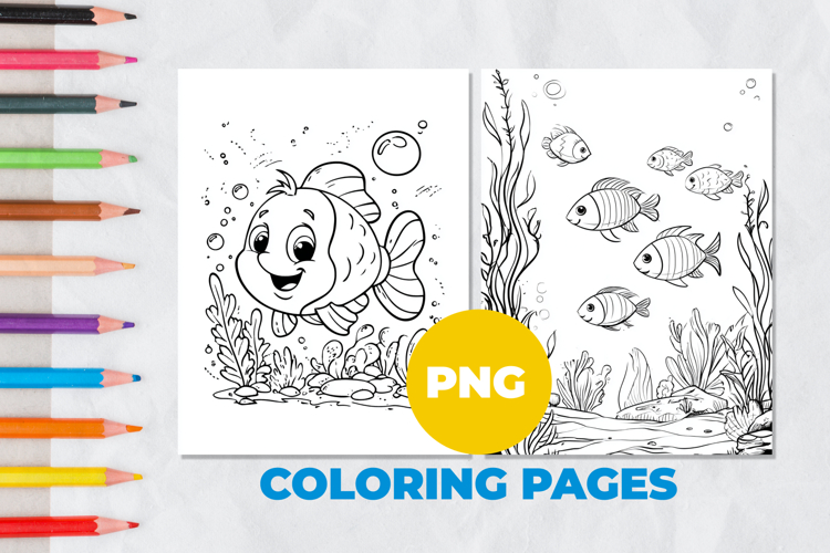 Underwater world Coloring Page | Coloring book