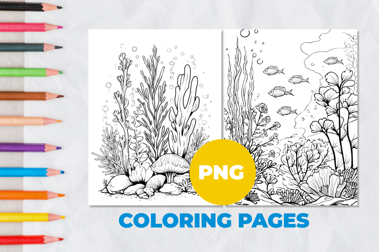 Underwater world Coloring Page | Coloring book