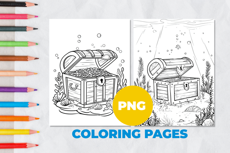 Sea treasures Coloring Page | Coloring book
