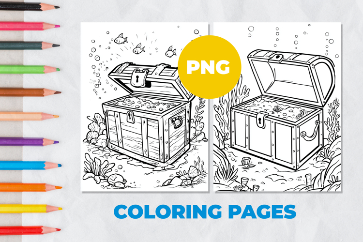 Sea treasures Coloring Page | Coloring book