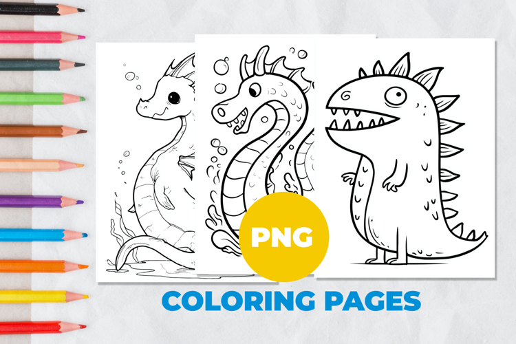 Sea monster Coloring Page | Coloring book