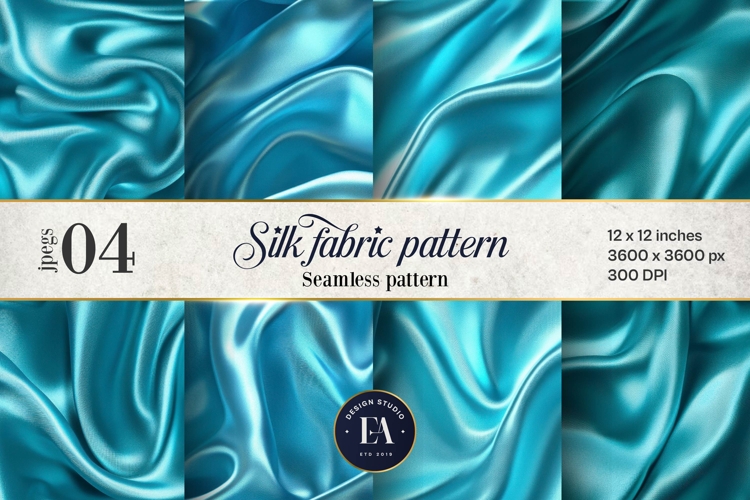 Blue Silk Texture | Luxury Silk Fabric pattern
